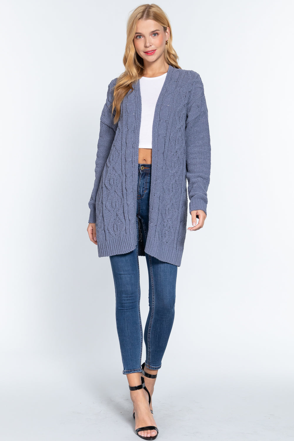 Luxurious Soft Chenille Long Cardigan