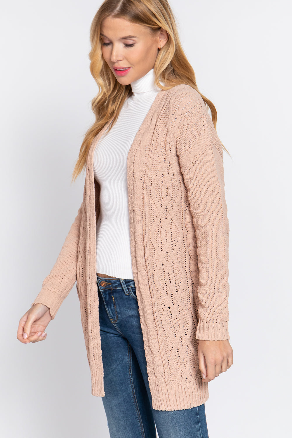 Luxurious Soft Chenille Long Cardigan