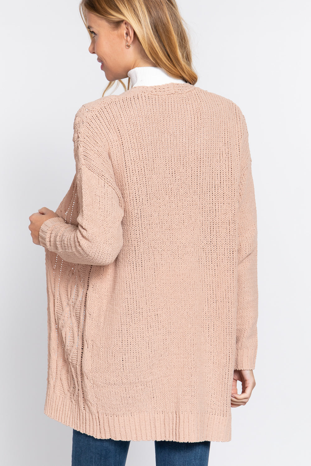 Luxurious Soft Chenille Long Cardigan
